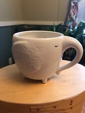 Opal House White Elephant Stoneware Coffee Mug Cup - Dishwasher Microwave Safe picture