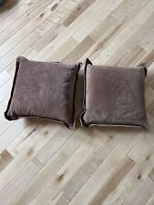 TWO Ralph Lauren Modern Driver Suede Throw Pillows picture