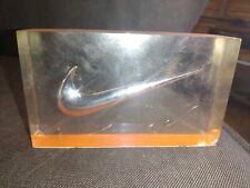 NIKE Swoosh Logo Acrylic Store Display Paperweight picture