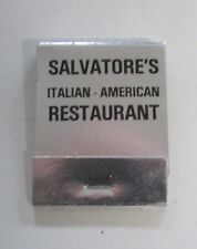 Vintage Salvatore's Restaurant Cigarettes Matches Matchbook Midland Texas picture