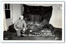 c1950's World Record Brown Bear Killed By Bob Reeve RPPC Photo Vintage Postcard picture