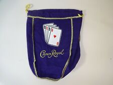 Custom Crown Royal Purple Bag w/ Four Aces Poker Hand Patch picture