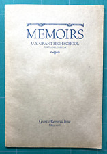 1926 MEMOIRS US Grant High School Portland Oregon Grant Memorial Issue May 1926 picture