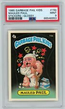 1985 Topps OS1 Garbage Pail Kids Series 1 MAULED PAUL 15b GLOSSY Card PSA 9 MINT picture