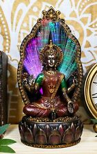 Ebros Hindu Goddess Lakshmi Fiber Optic Statue Home Decor Figurine 10.25