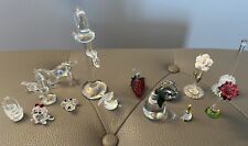 Waterford, Swavroski, Iris Arc Crystal Plus More Miniature Figurines Lot picture
