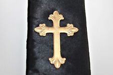 Rare Georgian ? Antique ~ Heavy 18 k Gold Gilt ~ Religious Budded Cross ~ 8.6 g picture