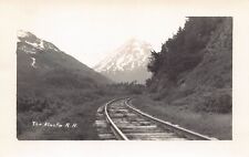 RPPC Skagway AK Alaska Juneau Wharf Train Railroad Tracks Photo Postcard C57 picture