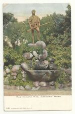 Postcard Massachusetts Minute Man Statue Boulders Concord Minuteman Antique picture