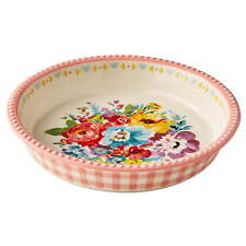 The Pioneer Woman Sweet Romance Blossoms 9-inch Ceramic Pie Plate，US picture