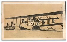 Curtiss NC-4 Airplane Crossing Atlantic Ocean Belongs US Navy Unposted Postcard picture