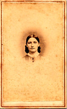 Antique  Circa 1860s CDV Photo Woman Civil War Revenue Stamp Hand cancelled picture