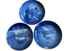 3~Vintage B & G Christmas Collector Plates ~ Made in Denmark ~ 1969~1971~1975 picture