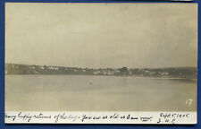Searsport Maine me view towards shore from the bay real photo postcard RPPC picture