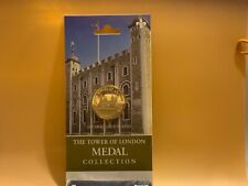 THE TOWER OF LONDON COMMEMORATIVE COIN 22K GOLD PLATED SEALED MINT picture