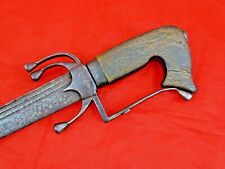 SUPERB ANTIQUE ISLAMIC NIMCHA SWORD LARGE GRIP African Morocco dagger blade 19C picture