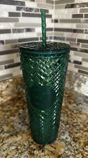 Starbucks Spring 2022 Green Emerald Jeweled Cup 24 oz Tumbler Venti picture