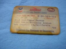 vintage 1955 CHEVRON national credit card Standard Oil Company of California picture