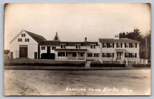 C1910 real photo postcard NORTON MASSACHUSETTS NEWCOMB HOME /HOUSE RPPC picture