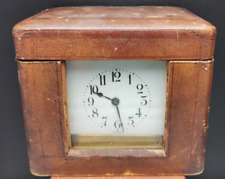 Antique Rectangle John Wanamaker 8 Day French Carriage Clock In Original Case picture