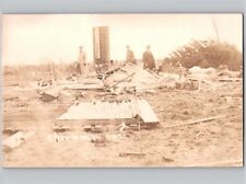 c1915 Charles Frey Home After Cyclone Disaster Mulvane Kansas KS RPPC Postcard picture