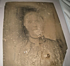 A large 19th Century Photograph of Woman 13 x 16.5 On Card Damaged. picture