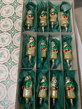 Vintage Old World Christmas- Set of 12 Santa Clip on- Ornaments picture