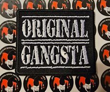 Original Gangsta Embroidered Biker Patch picture