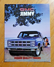 Collectible Vintage 1981 GMC Jimmy Original Sales Brochure picture
