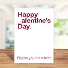 Valentine's Day Funny Card for your partner -  5 x 7 picture