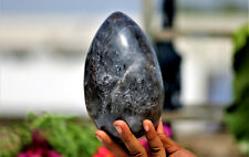 Huge Beautiful 170MM Black Moonstone Carving Metaphysical Healing Power Egg picture