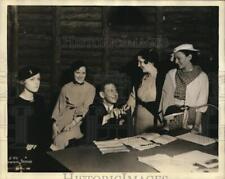 1934 Press Photo Helen Scharff, Ethel Powell,Al Thomas, E Gallagher, M Fisher picture