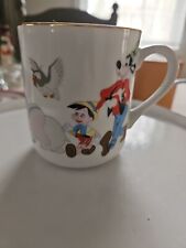 Vintage Walt Disney World Japan MICKEY GOOFY Pinochio Dumbo Daffy Coffee Mug picture