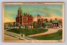 Scranton PA-Pennsylvania, Moses Taylor Hospital, Antique Vintage c1945 Postcard picture