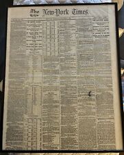 RARE CIVIL WAR NEW YORK TIMES NOV 4, 1863 Fort Sumter Greek Fire Elections USA picture