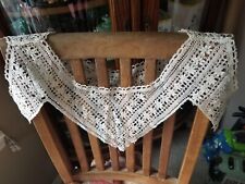 Vintage Antique Battenburg Tape Lace Collar Ivory Hand Made Immaculate Handmade picture