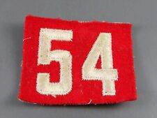 VTG 1940's BOY SCOUT TROOP Number 54 Uniform Badge FELT PATCH RED WHITE RWS picture
