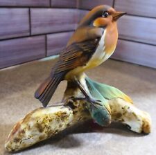 Vintage House of Goebel Hand Painted Bird ITALY British Robin picture