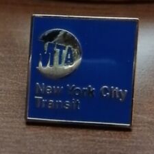 NYCTA New York City Transit Authority Small Pin Vintage Navy Blue and Gold NEW picture