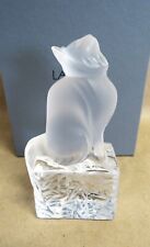 Lalique France Satin Crystal Kitty - Original Box, Tags - Excellent Condition picture