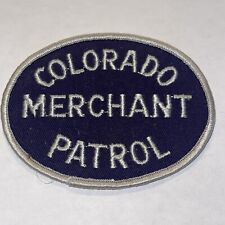Vintage rare HTF Colorado merchant patrol obsolete shoulder patch￼ picture