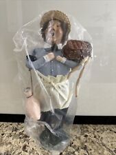 Byers Choice Retired 1995 Butcher With Ham and Basket of Sausages New picture