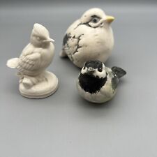 Vtg Set Of 3 Ceramic Bird Figurines picture