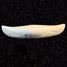 Vintage Navajo Pottery Native American Etched Canoe Signed 1.25”T 8.5”W picture