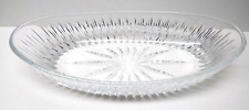 PRINCESS HOUSE ROYAL HIGHLIGHTS OVAL BUFFET SERVING BOWL 10x5 LEAD CRYSTAL GLASS picture