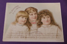 ANTIQUE VICTORIAN TRADE CARD ADVERTISING COLORFUL TOOTHPASTE COLOGNE LOWELL MASS picture