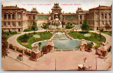 MARSEILLES, FRANCE POSTCARD Palace of Long Champs, Horse & Carriage, Fountain picture