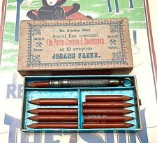 Antique Johann Faber Slide Pocket Pencil w/Box & Replacement Pencils (CM3389) picture