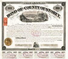 Bond of the County of Storey, Nevada - General Bonds picture
