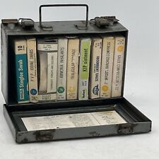 Vintage MSA Mine Safety Appliances First Aid Kit Metal Box ORIGINAL CONTENTS picture